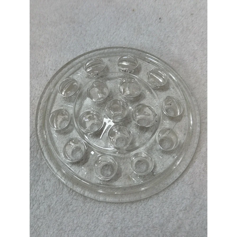 Flower Frog Clear Vintage 16 Hole Glass Floral Arranger 5